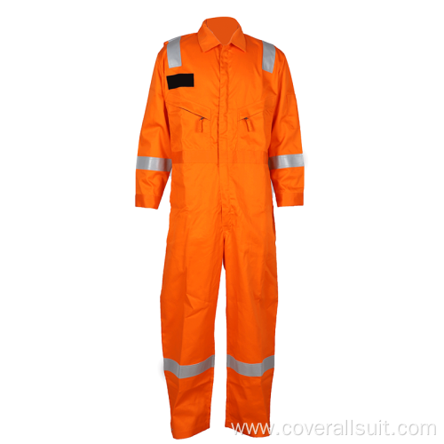 Safety Coverall workwear orange flame resistant safety coveralls Supplier